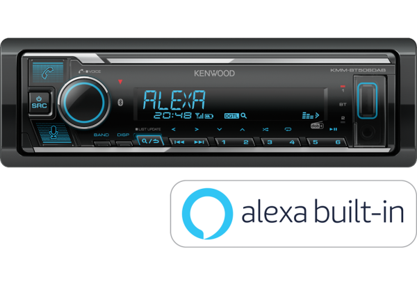 Kenwood KMM-BT508DAB DAB+ Autoradio mit DAB Antenne Bluetooth MP3 USB & AUX-IN (ohne CD)
